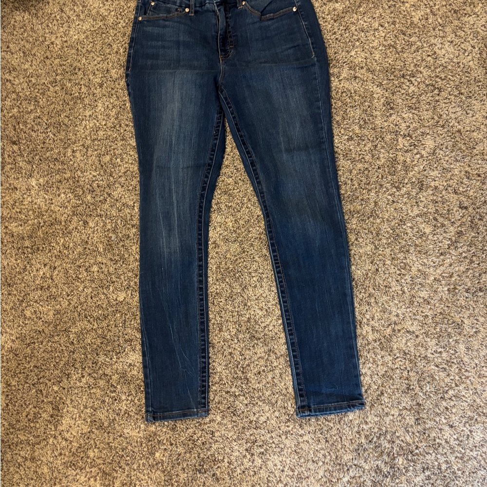 Seven7 Dark Blue Women's Skinny Jeans